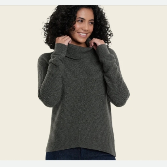 Women's Kuhl Oversize Solace Lagenlook Utility Pullover Sweater Slate, Size XS - Picture 1 of 5